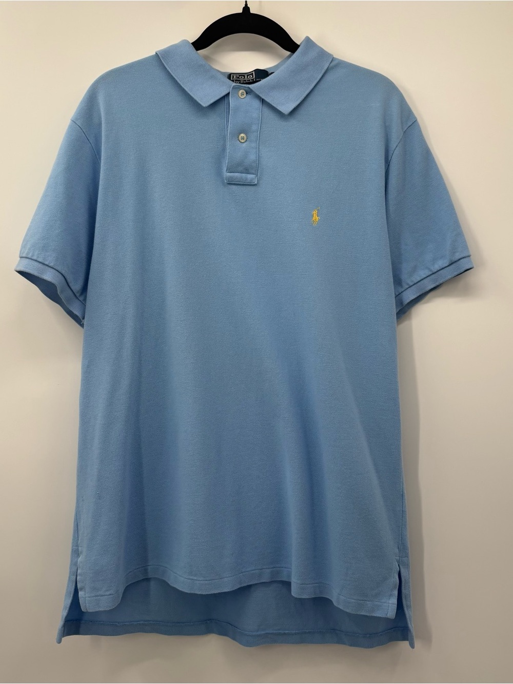 Ralph Lauren Light Blue Polo with Yellow Pony